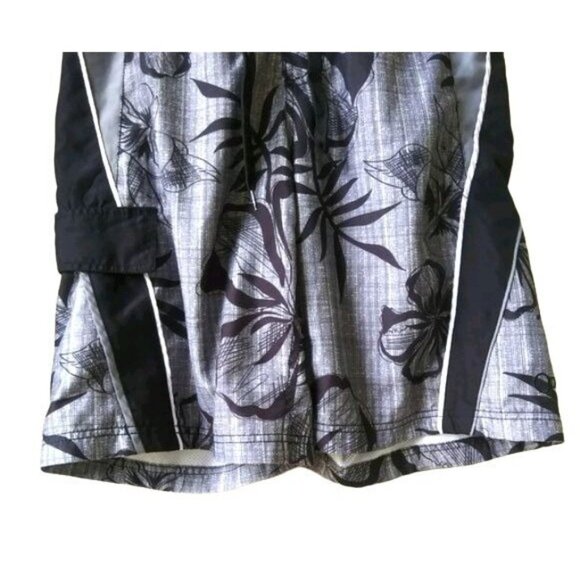 Ocean Pacific Mens Black Gray Floral Print Board Shorts Swim Trunks Size Small - Picture 4 of 6